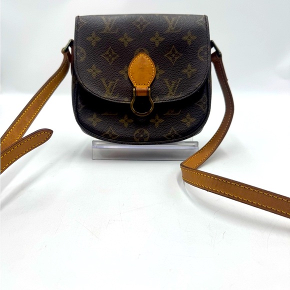 Auth Louis Vuitton Brown Monogram LV Saint Cloud Crossbody Bag PM Vintage - Picture 2 of 16